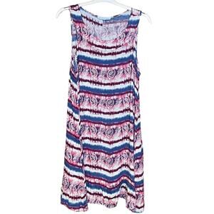 Cest La Vie dress pullover cotton midi lightweight flowy comfy colorful size 1X